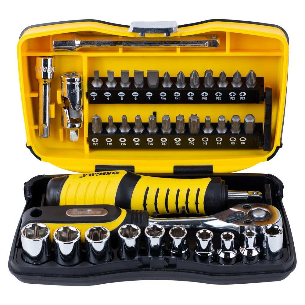 Набір насадок торцевих і біти Sigma CrV 1/4" 39 шт