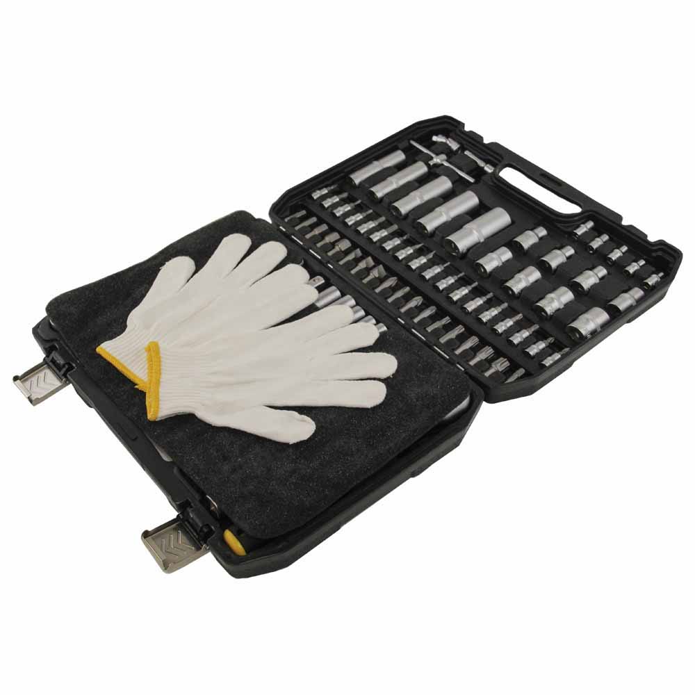 Набір насадок торцевих і біти Sigma CrV mid 1/4", 1/2" 110 шт