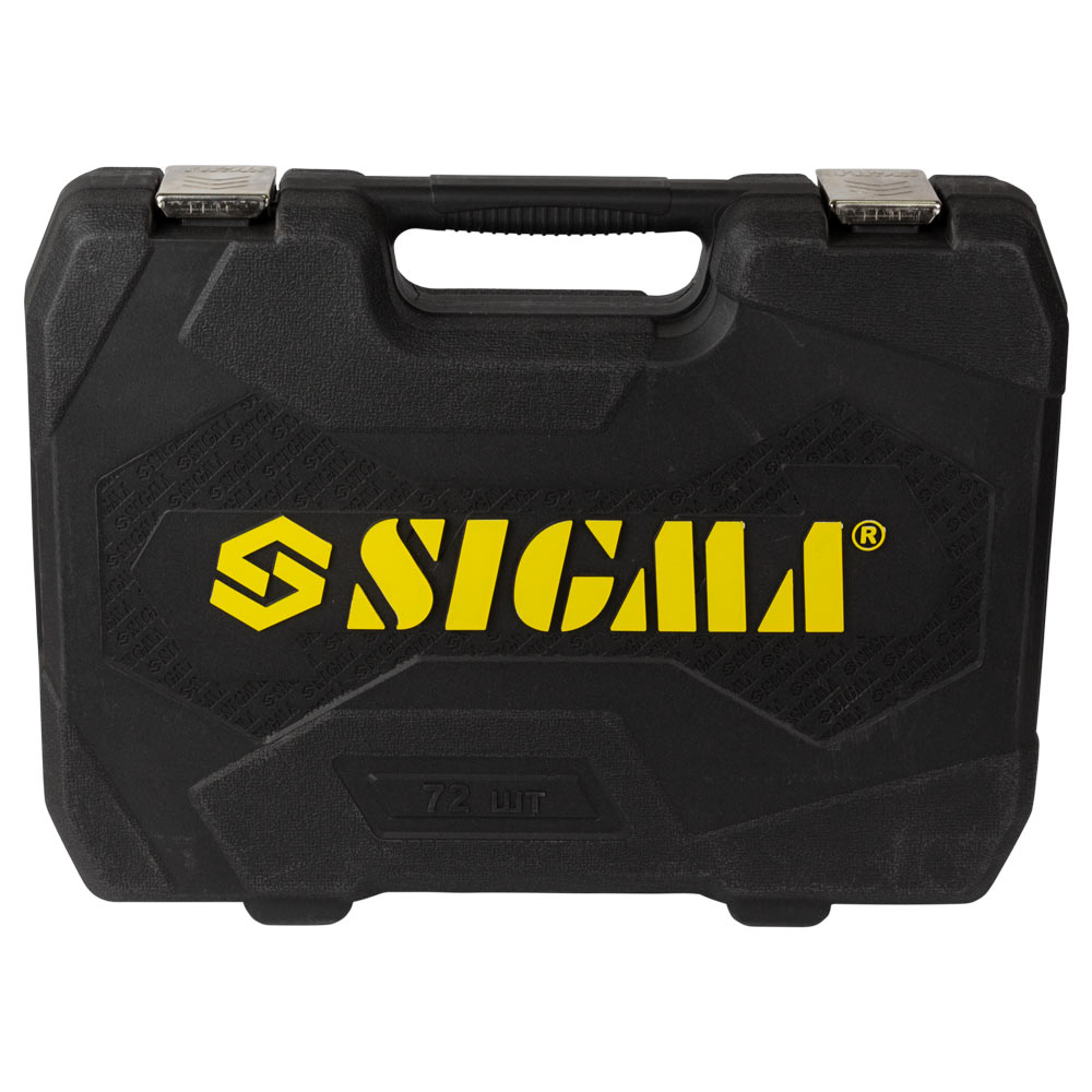 Набір насадок торцевих і біти Sigma CrV mid 1/4", 1/2" 72 шт