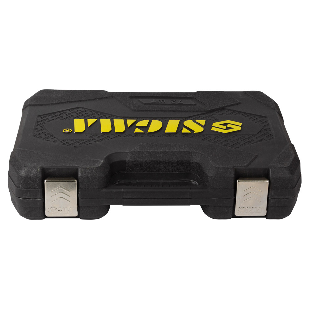 Набір насадок торцевих і біти Sigma CrV mid 1/4", 1/2" 72 шт