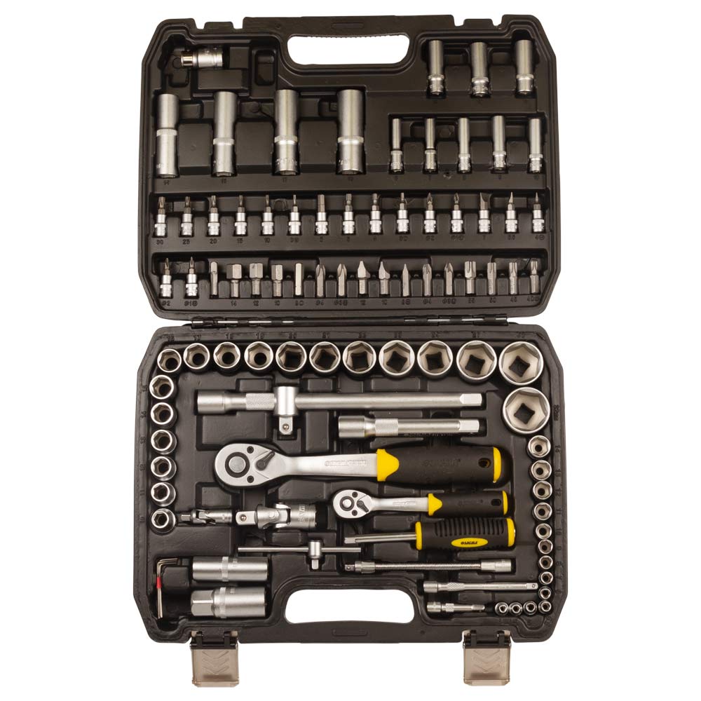 Набір насадок торцевих і біти Sigma CrV mid 1/4", 1/2" 94 шт