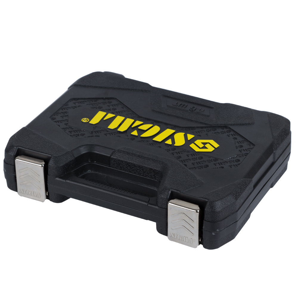 Набор головок торцевых и бит Sigma CrV mid 1/4" 46 шт