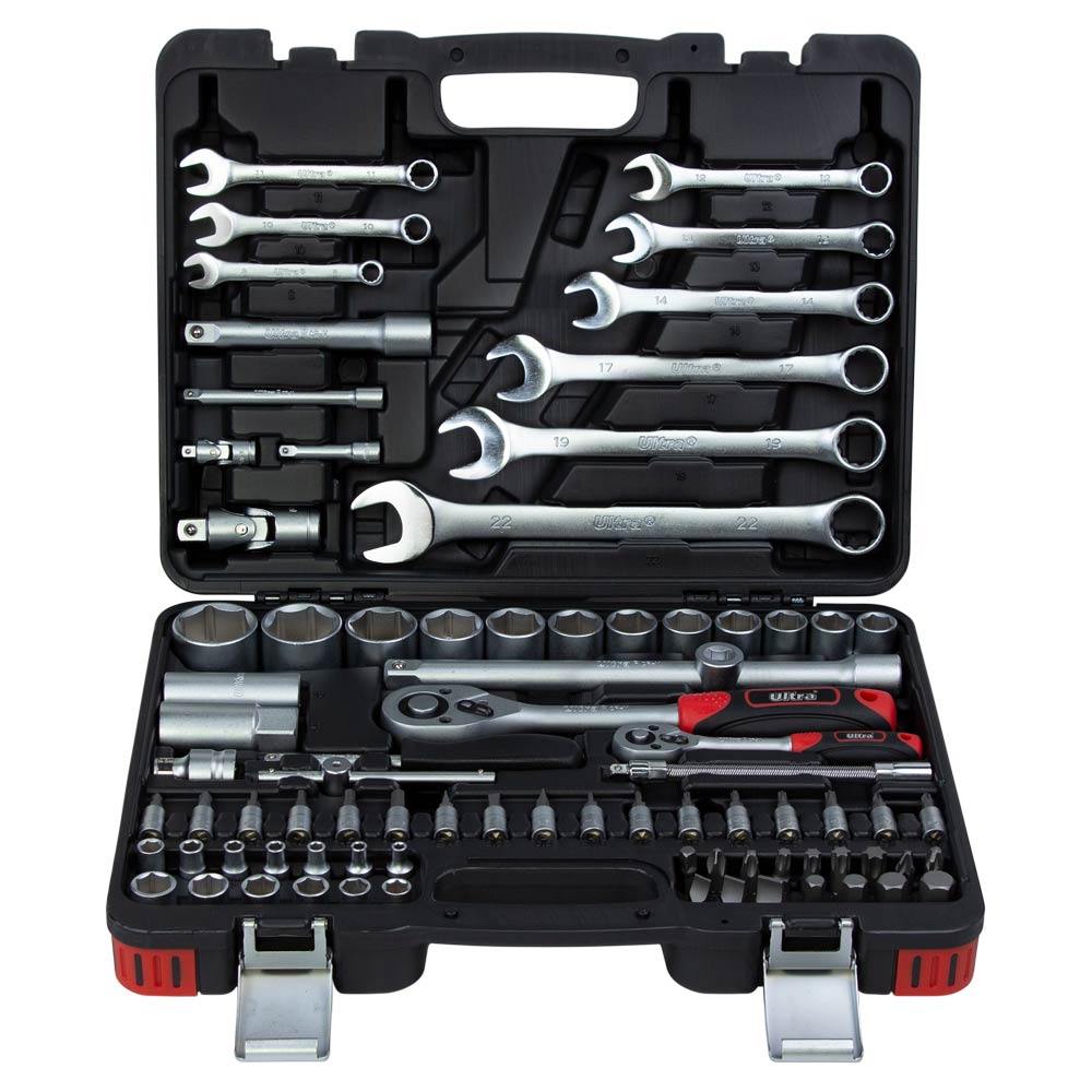 Набір насадок торцевих і біти Ultra CrV Taiwan 1/4", 1/2" 82 шт