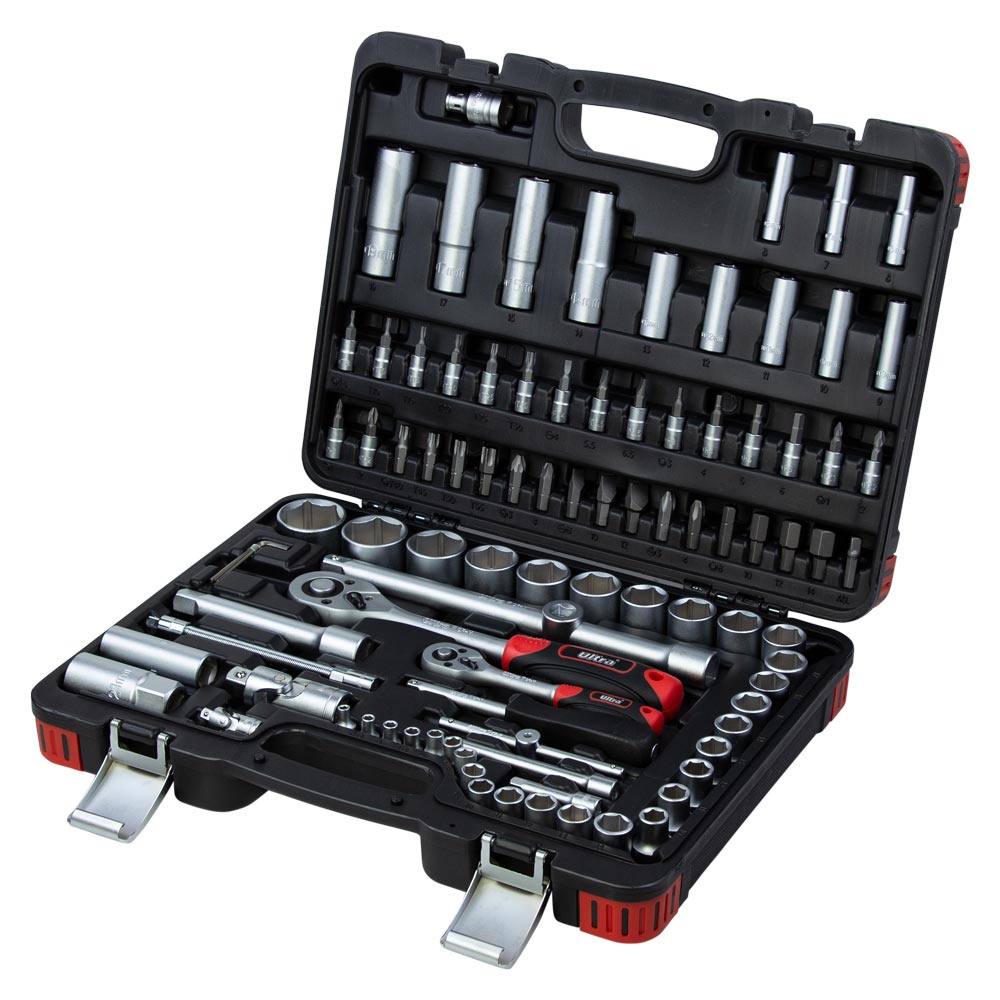 Набір насадок торцевих і біти Ultra CrV Taiwan 1/4", 1/2" 94 шт