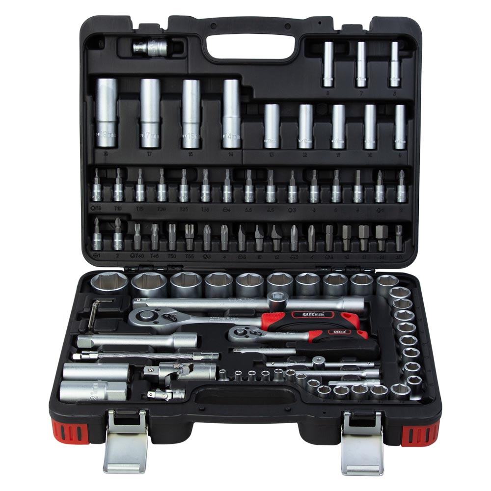 Набір насадок торцевих і біти Ultra CrV Taiwan 1/4", 1/2" 94 шт