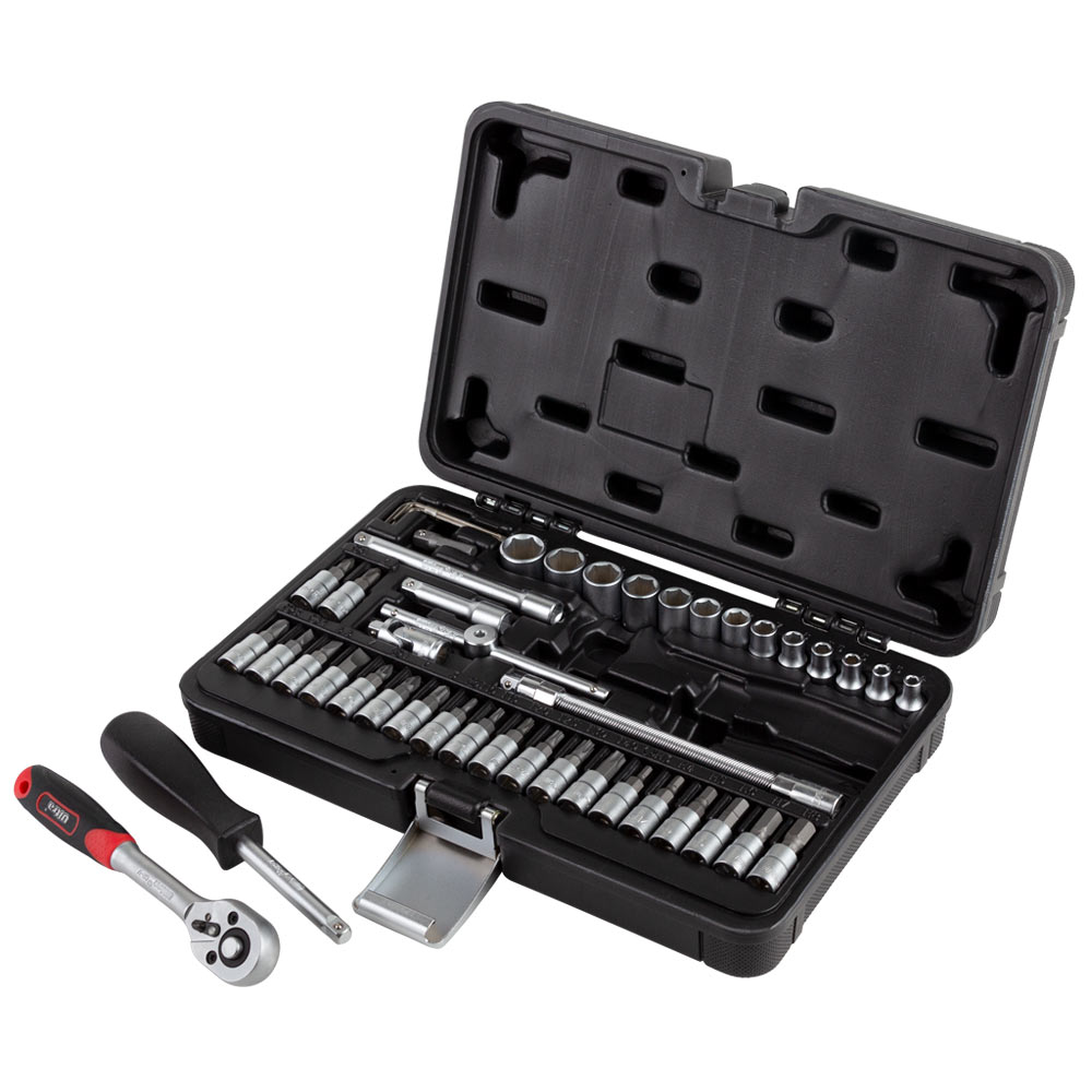 Набір насадок торцевих і біти Ultra CrV Taiwan 1/4" 46 шт