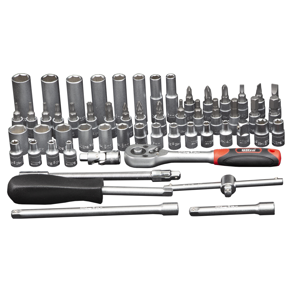 Набір насадок торцевих і біти Ultra CrV Taiwan 1/4" 56 шт