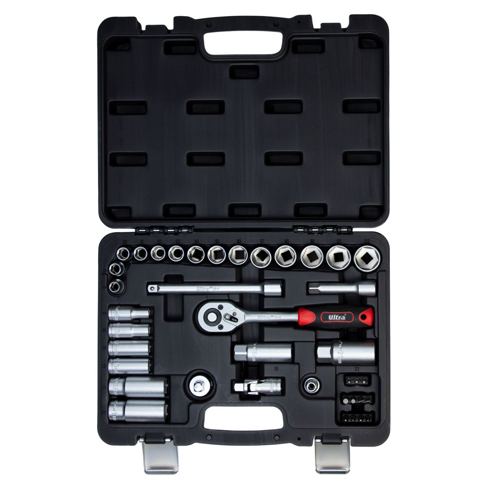 Набір насадок торцевих і біти Ultra CrV Taiwan 3/8" 39 шт