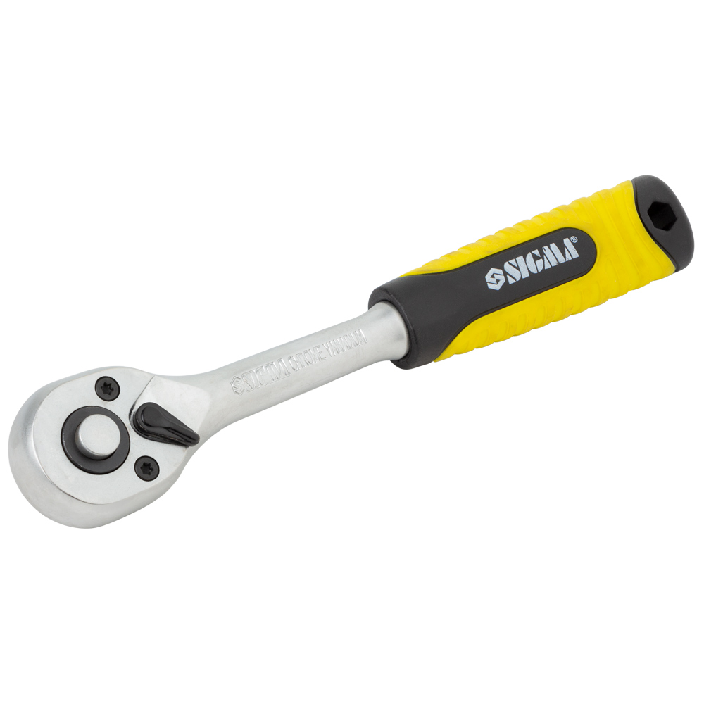 Набор торцевых насадок Sigma CrV 1/4" ключ-трещотка и удлинитель 12 шт