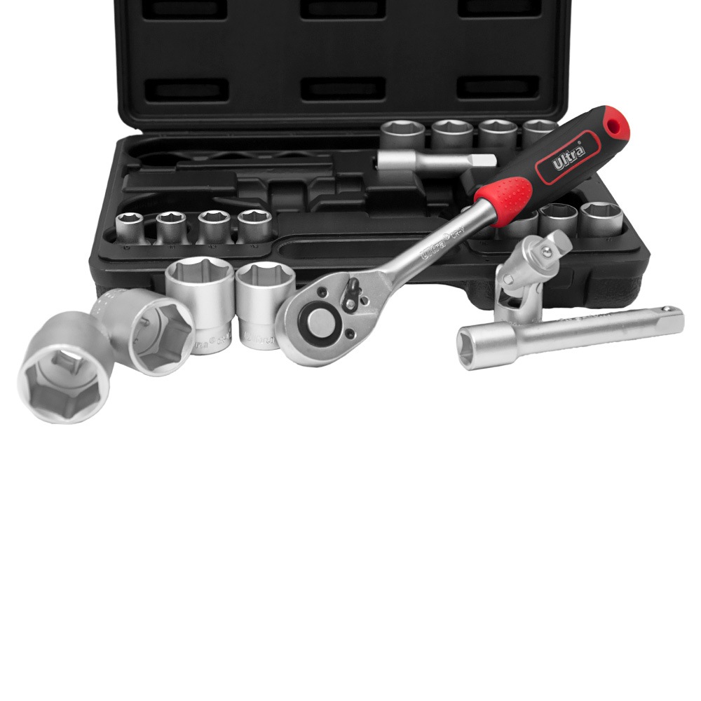 Набір насадок торцевих Ultra CrV Taiwan 1/2" 21 шт