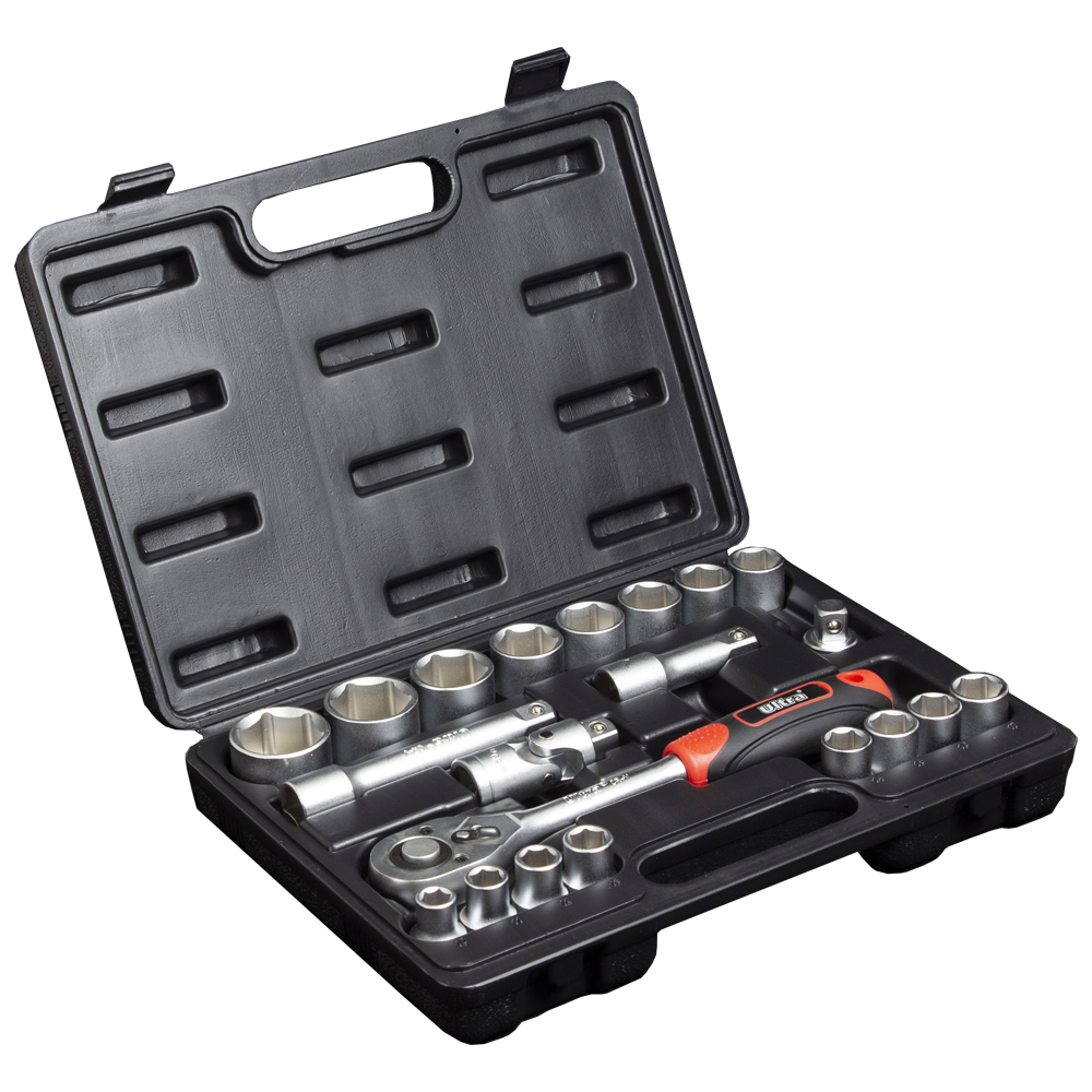 Набір насадок торцевих Ultra CrV Taiwan 1/2" 21 шт