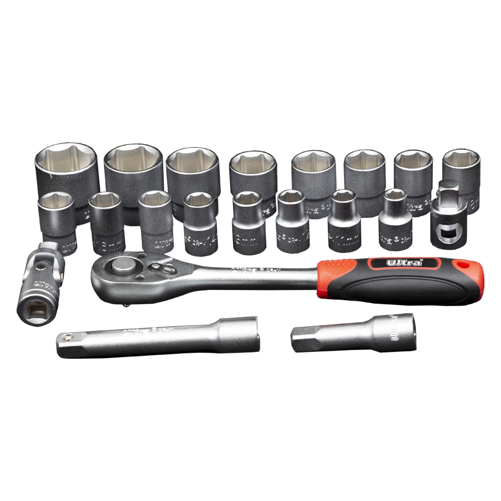 Набір насадок торцевих Ultra CrV Taiwan 1/2" 21 шт