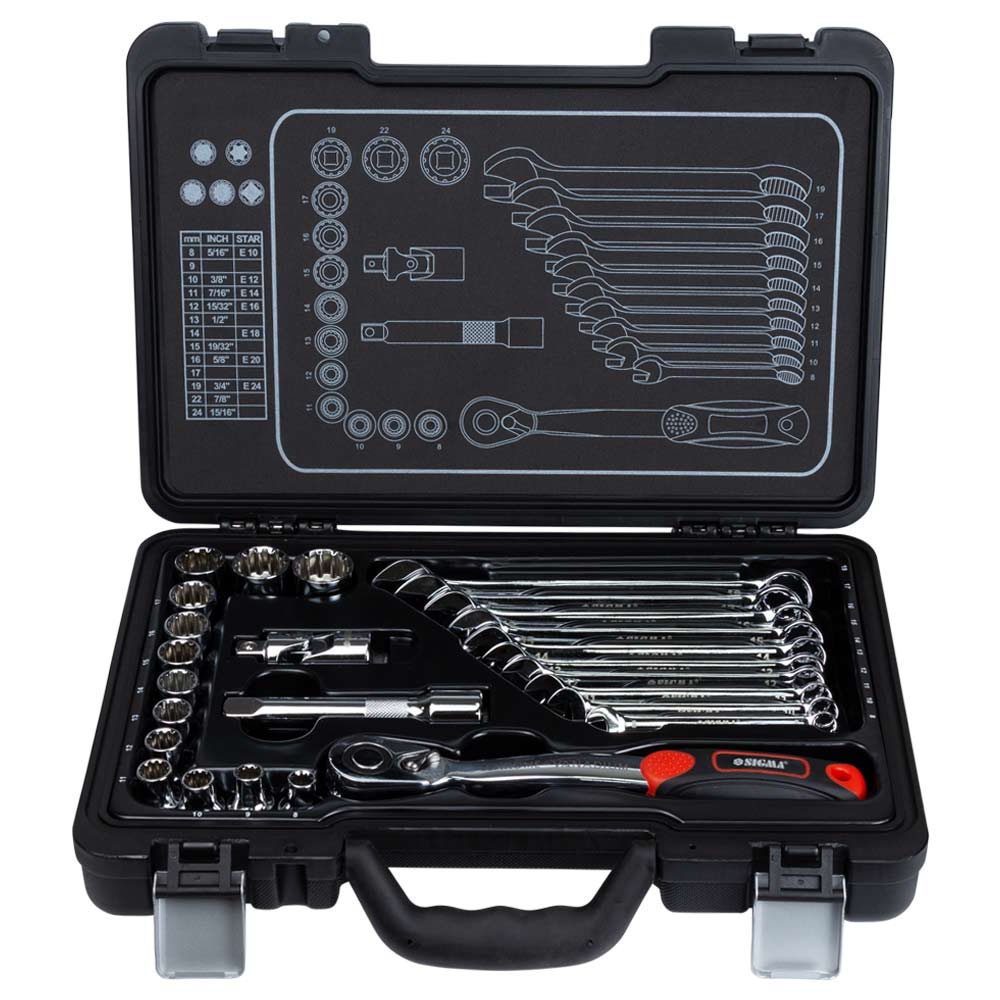 Набір насадок торцевих Ultra CrV Taiwan 1/2" + аксесуари 26 шт