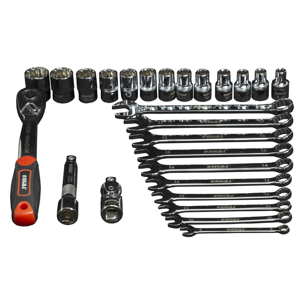 Набір насадок торцевих Ultra CrV Taiwan 1/2" + аксесуари 26 шт