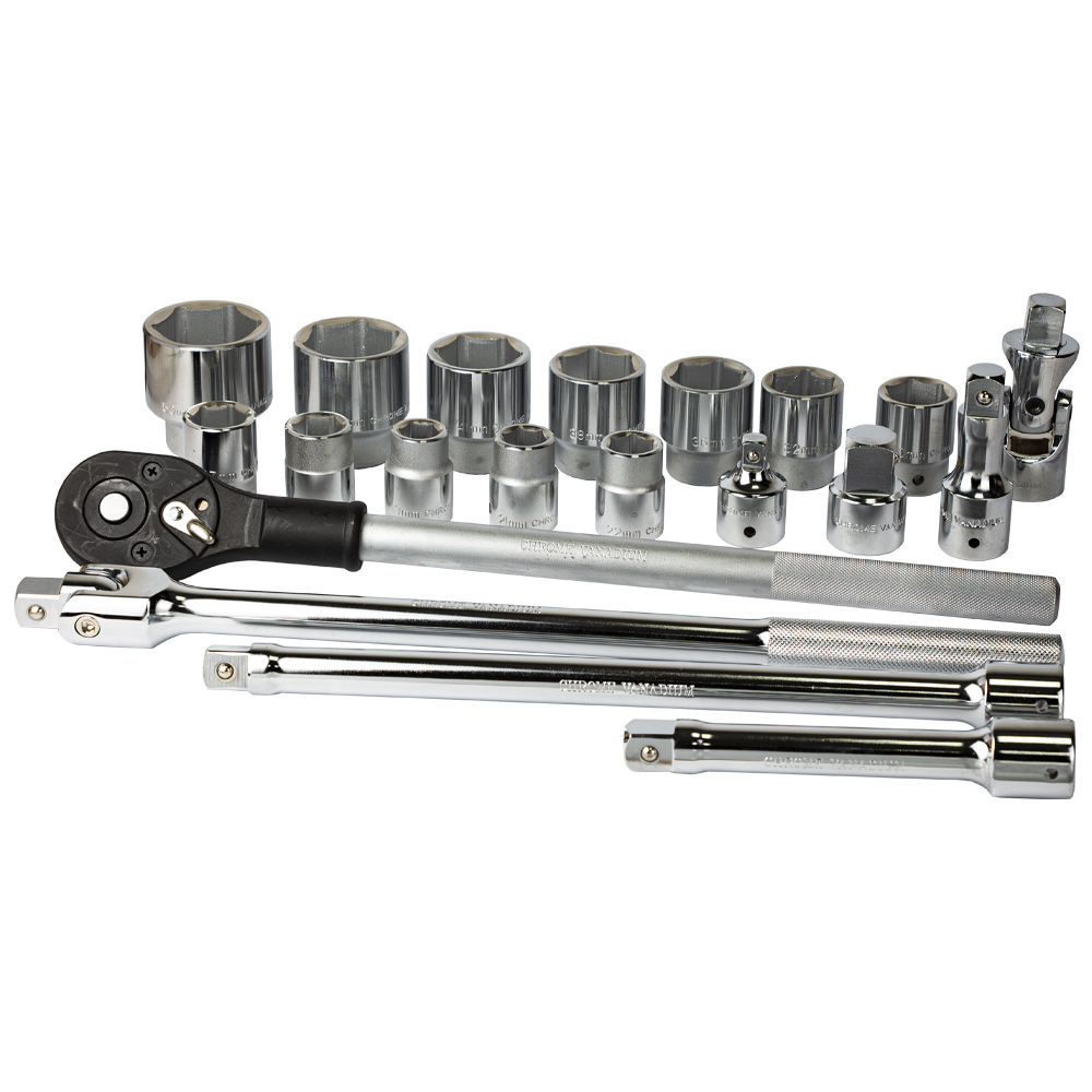 Набір насадок торцевих Ultra CrV Taiwan 3/4" 20 шт