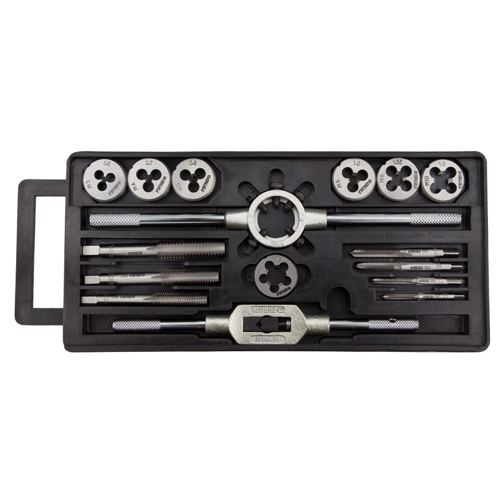 Набір плашок і мітчиків Sigma 16 предметів (пластиковий кейс)