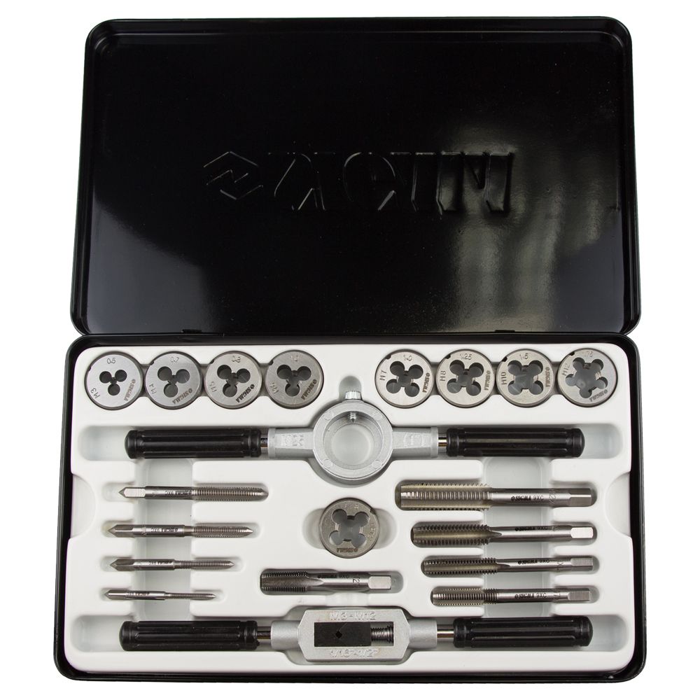 Набір плашок і мітчиків Sigma 20 предметів (металевий кейс)