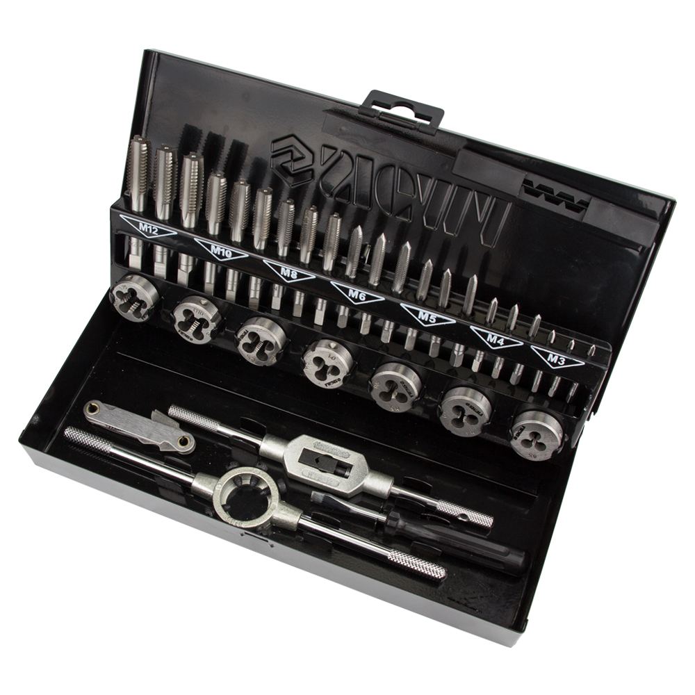 Набір плашок і мітчиків Sigma 32 предмети (металевий кейс)