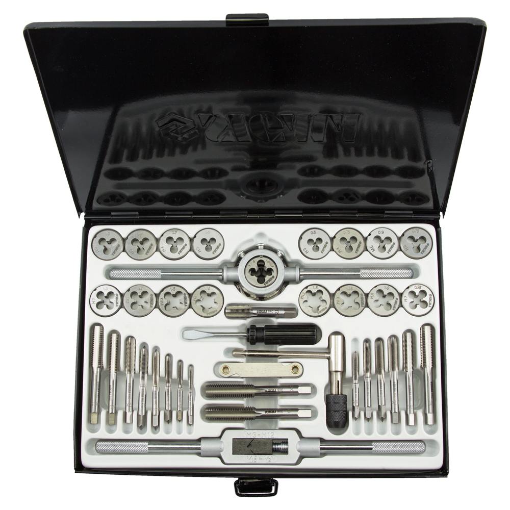 Набір плашок і мітчиків Sigma 40 предметів (металевий кейс)