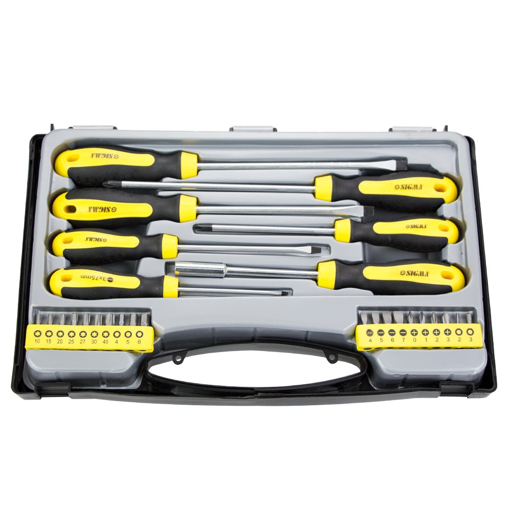 Набір викруток Sigma CrV + біти 27 шт (кейс)