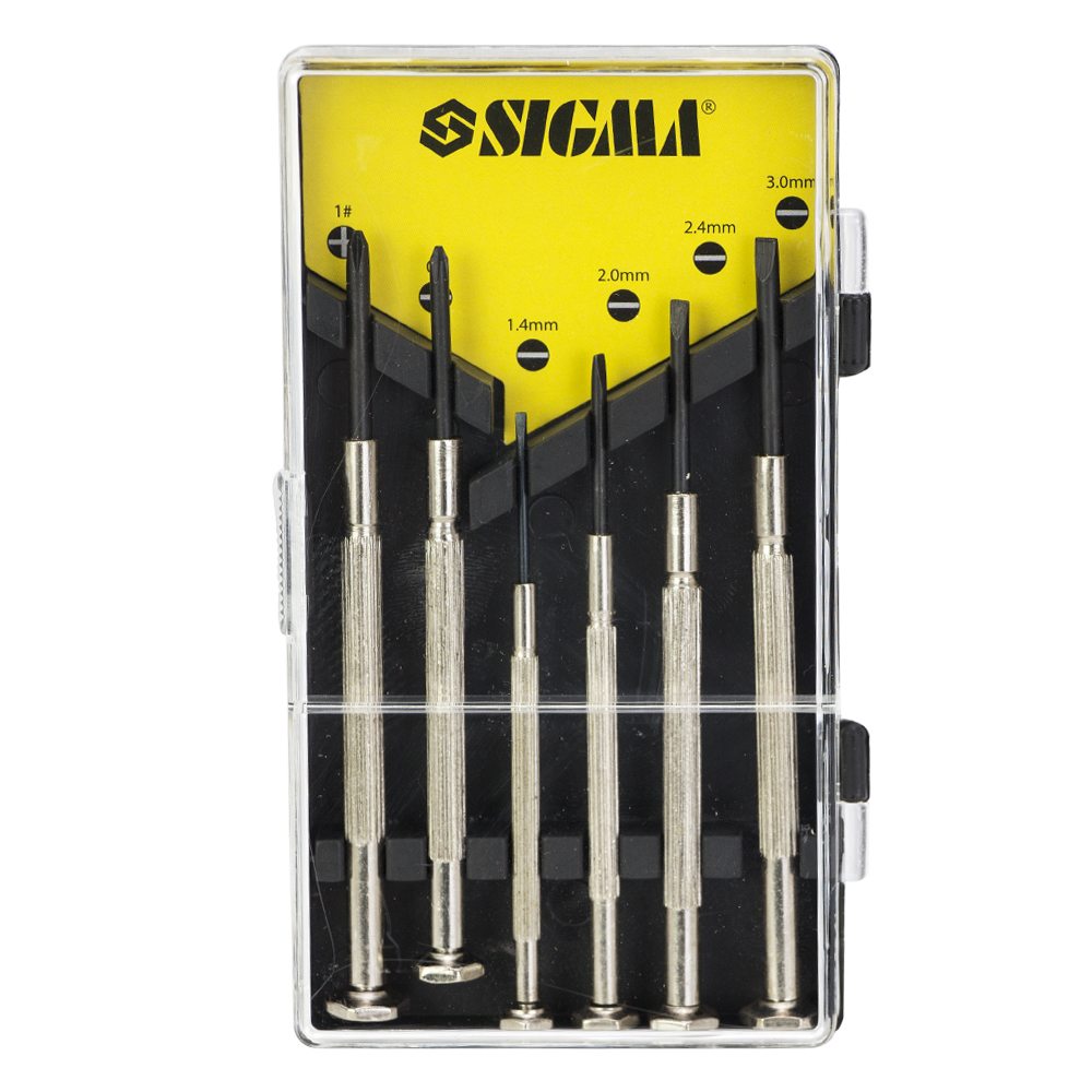 Набір викруток Sigma CrV для точних робіт 6 шт (кейс)