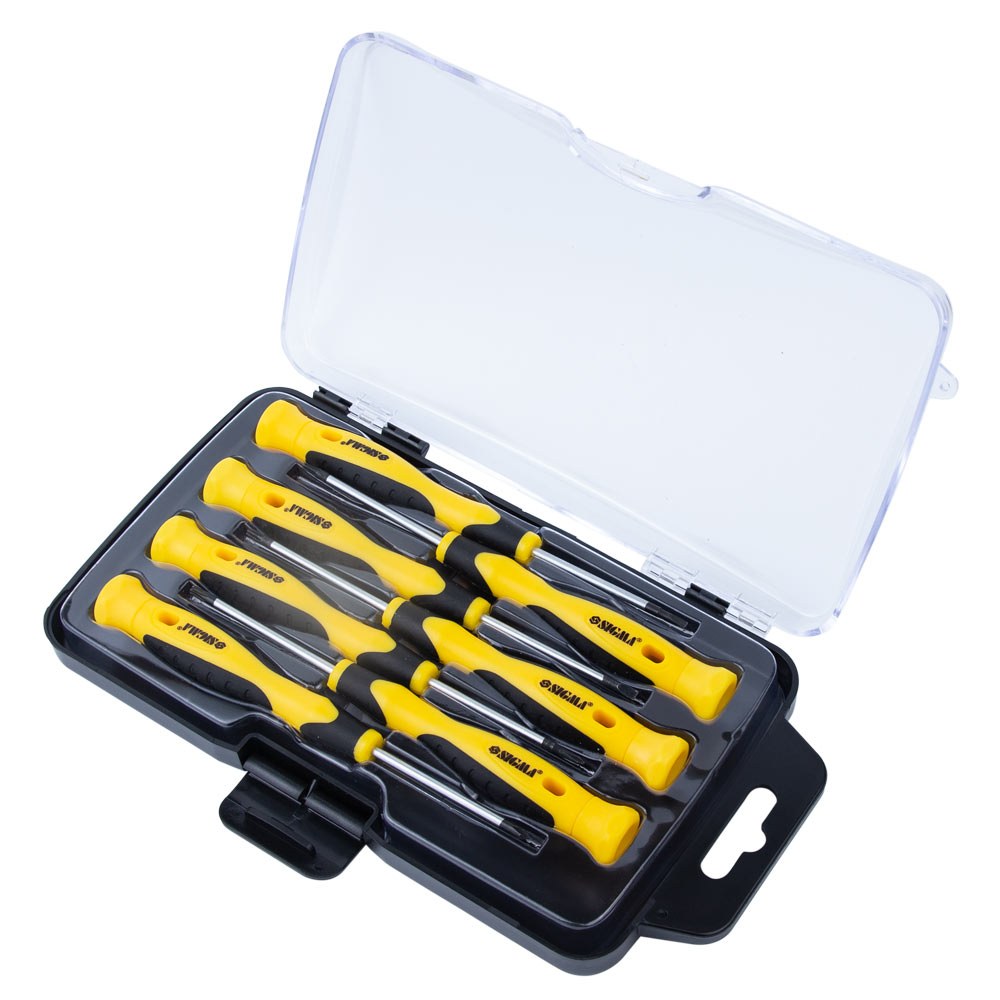 Набір викруток Sigma CrV для точних робіт 7 шт (пластиковий кейс)