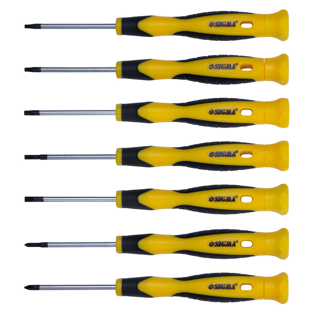 Набір викруток Sigma CrV для точних робіт 7 шт (пластиковий кейс)