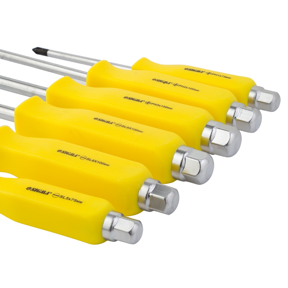 Набір викруток ударних Sigma CrV під ключ 6 шт