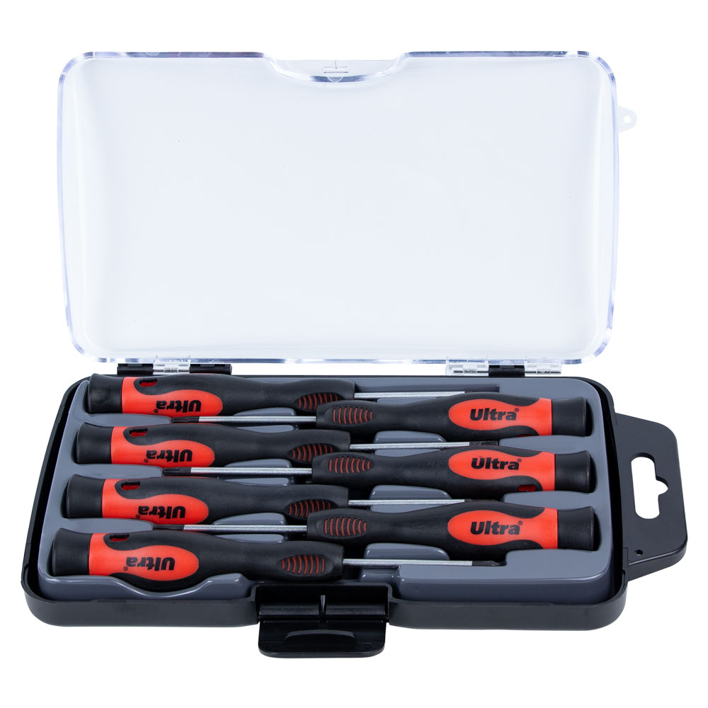 Набор отверток Ultra S2 для точных работ 7 шт (пластиковый кейс)