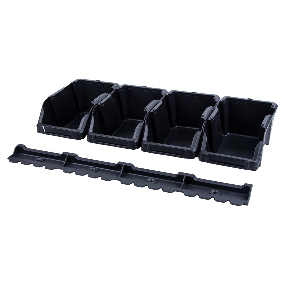 Набір лотків Sigma для метизів 8 шт з кріпленнями (чорний)