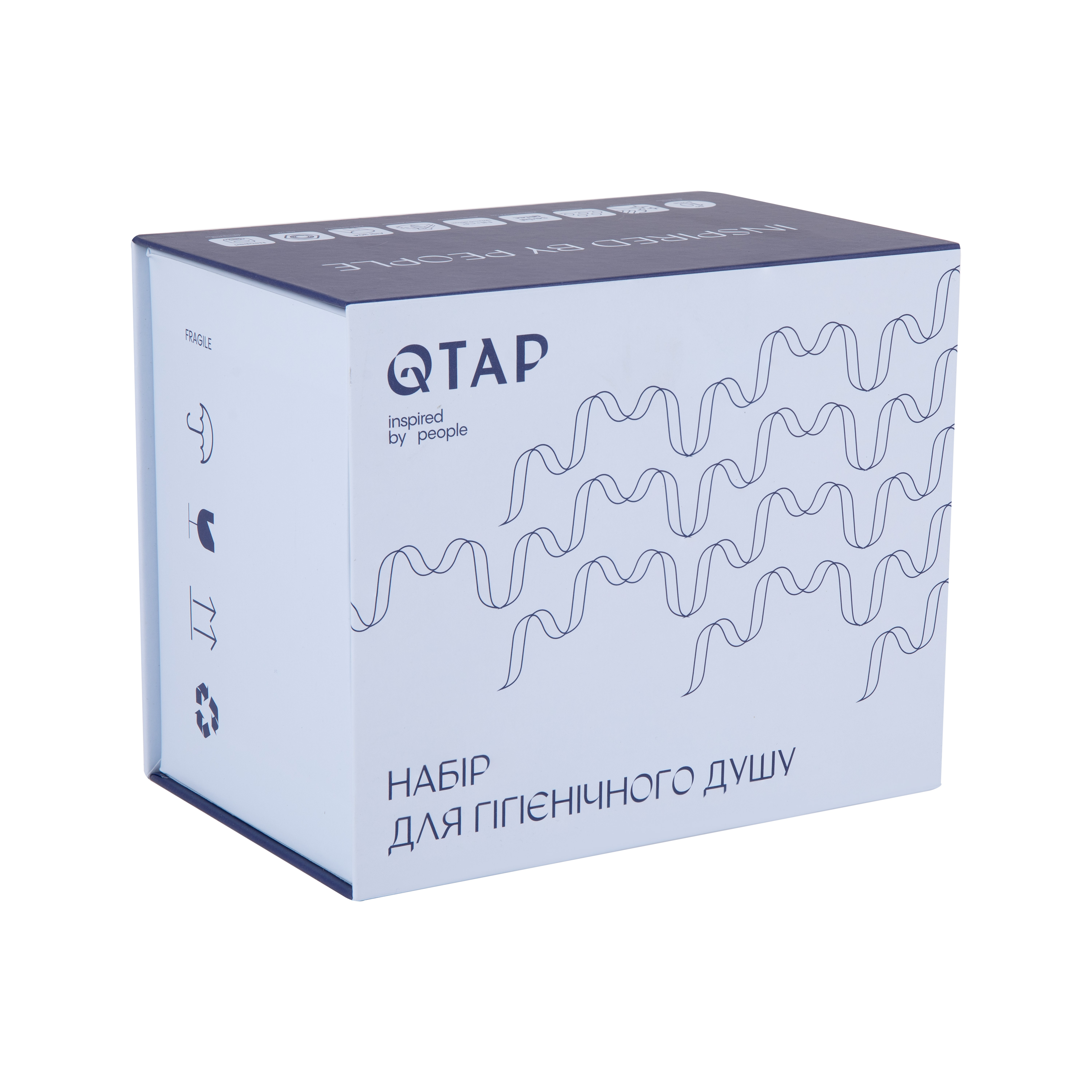 Набір для гігієнічного душу Qtap Inspai-Varius округлий Chrome (QTINSVARCRMV00440501)