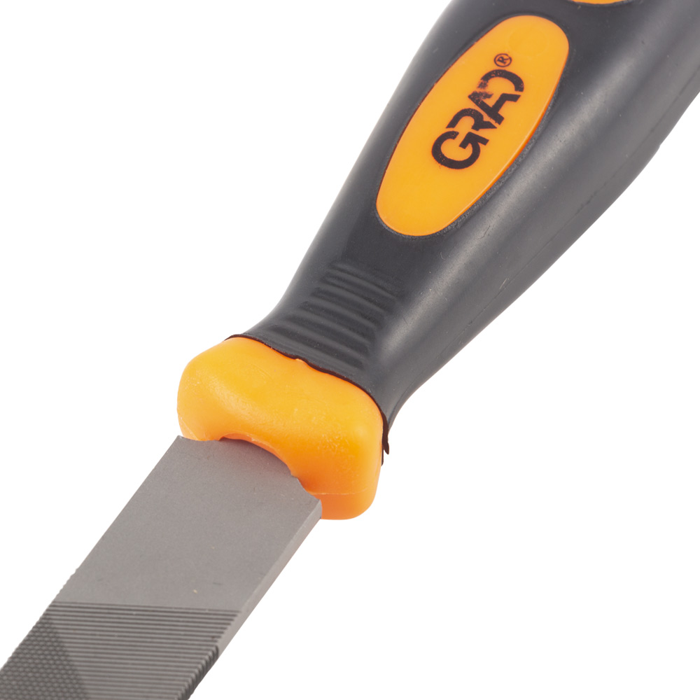 Напильник Grad плоский 200 мм №2 двухкомпонентная рукоятка