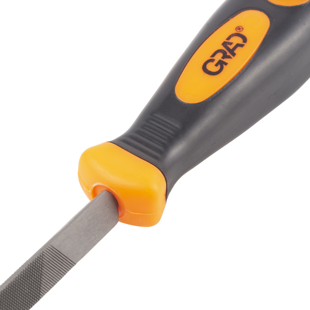 Напильник Grad треугольный 200 мм №2 двухкомпонентная рукоятка