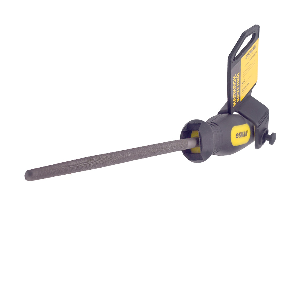 Напильник Sigma круглый 200 мм №2 двухкомпонентная рукоятка