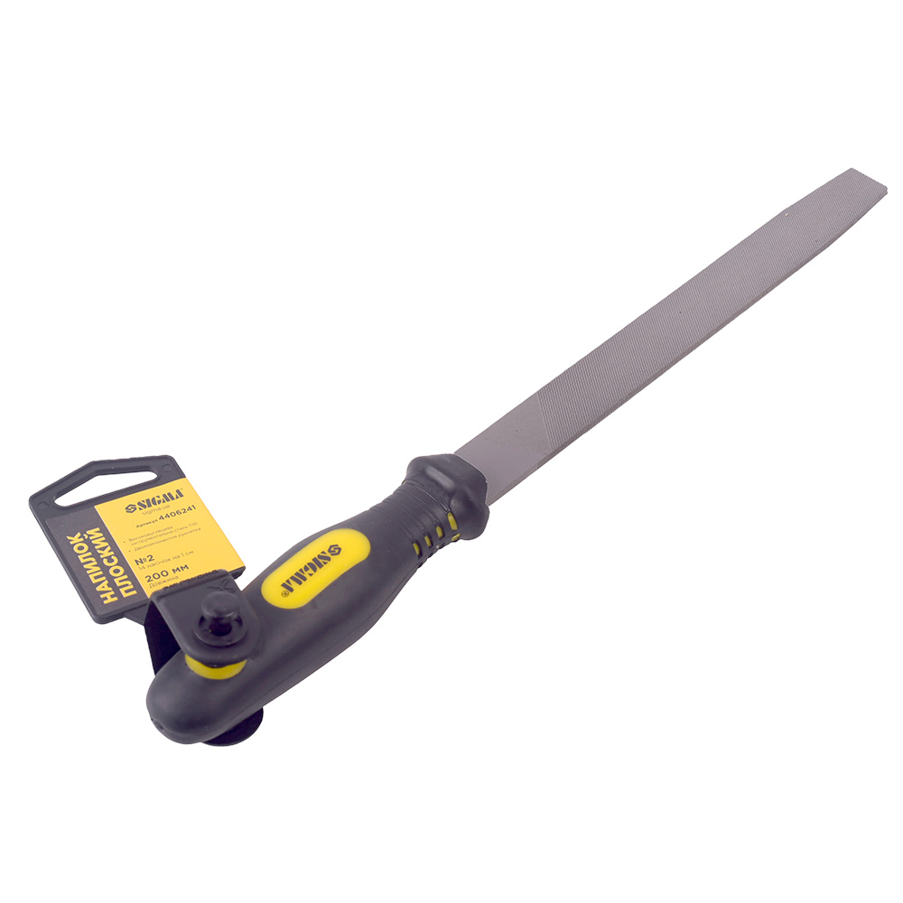 Напильник Sigma полукруглый 200 мм №2 двухкомпонентная рукоятка