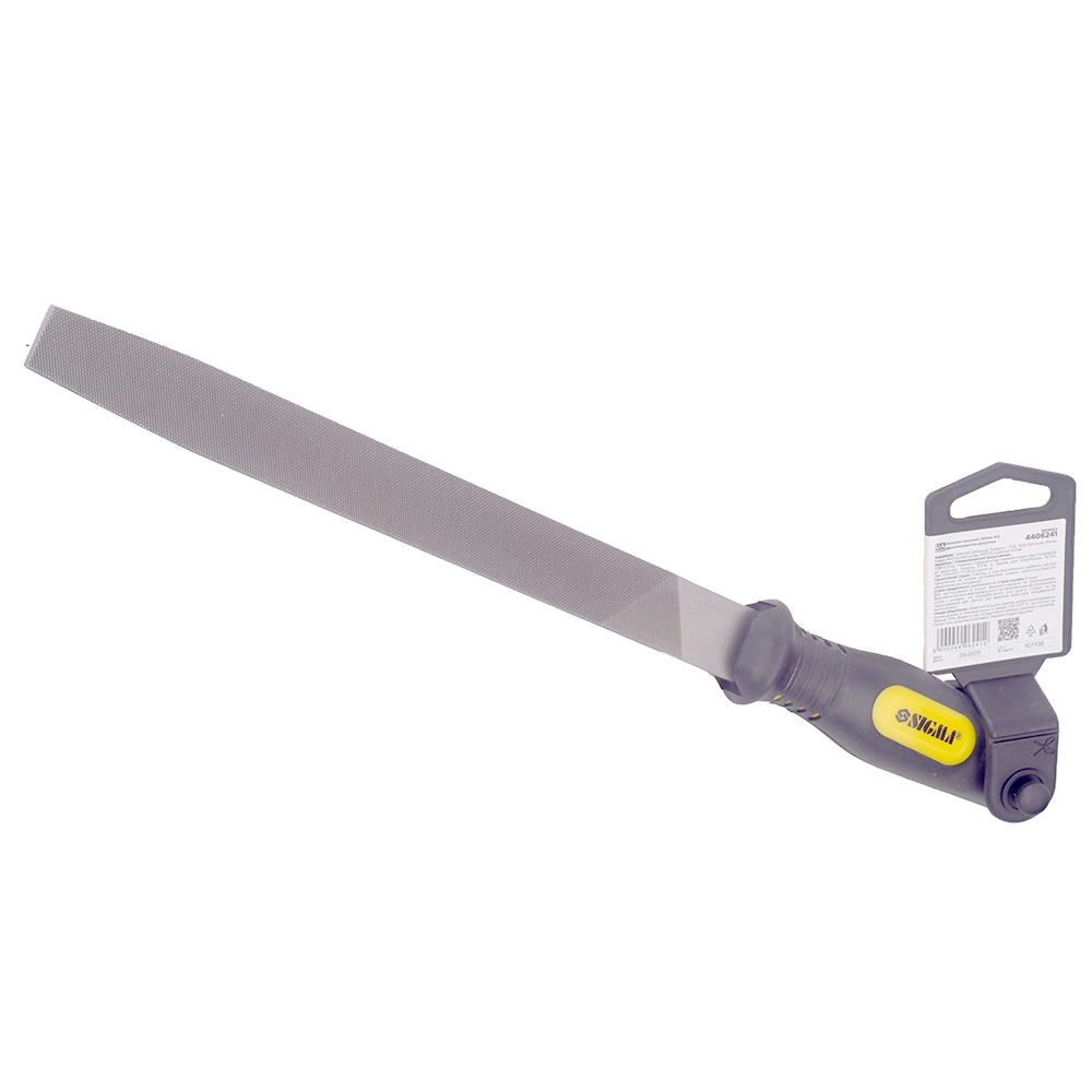 Напильник Sigma плоский 200 мм №2 двухкомпонентная рукоятка