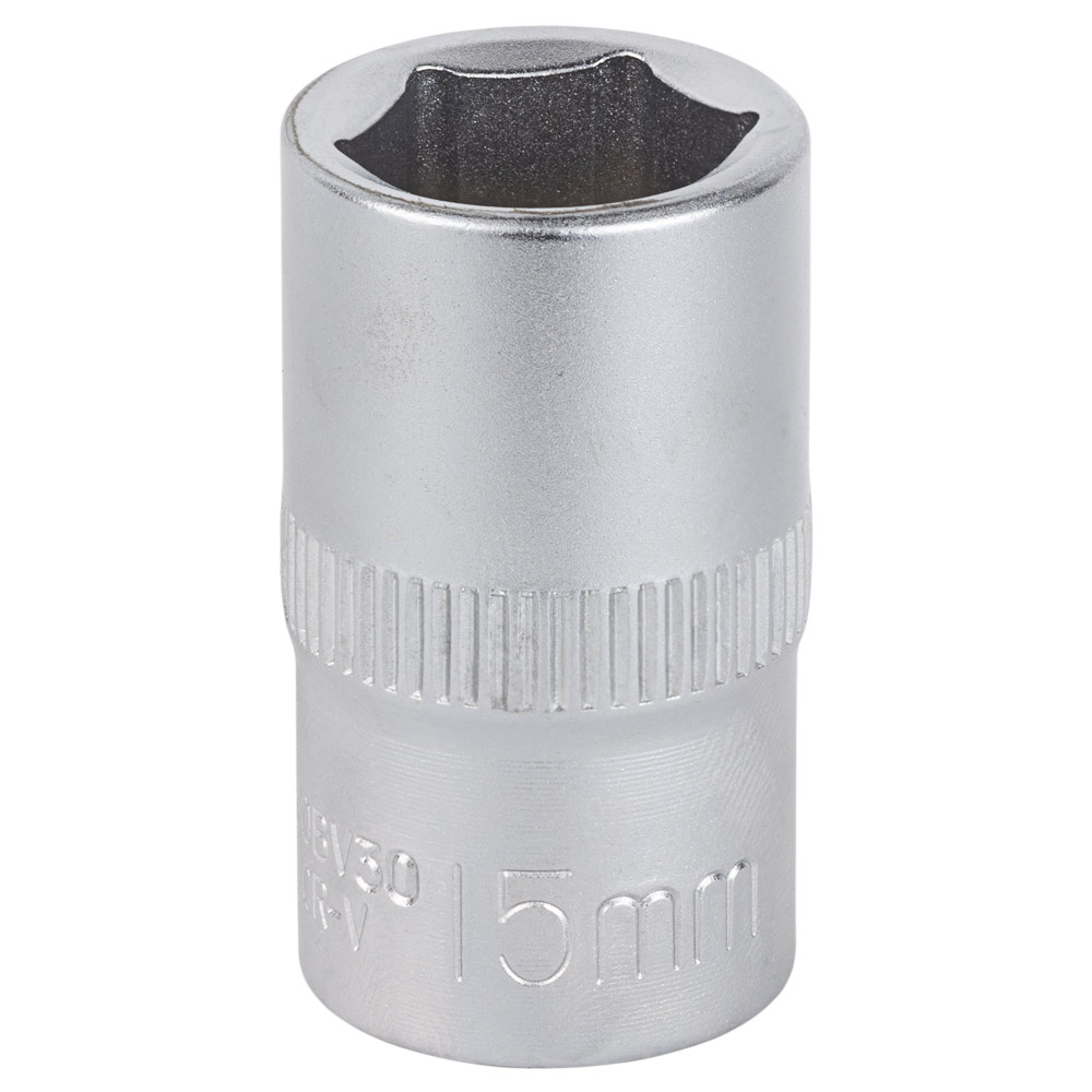 Насадка шестигранна Sigma CrV mid коротка 1/2" 15 мм