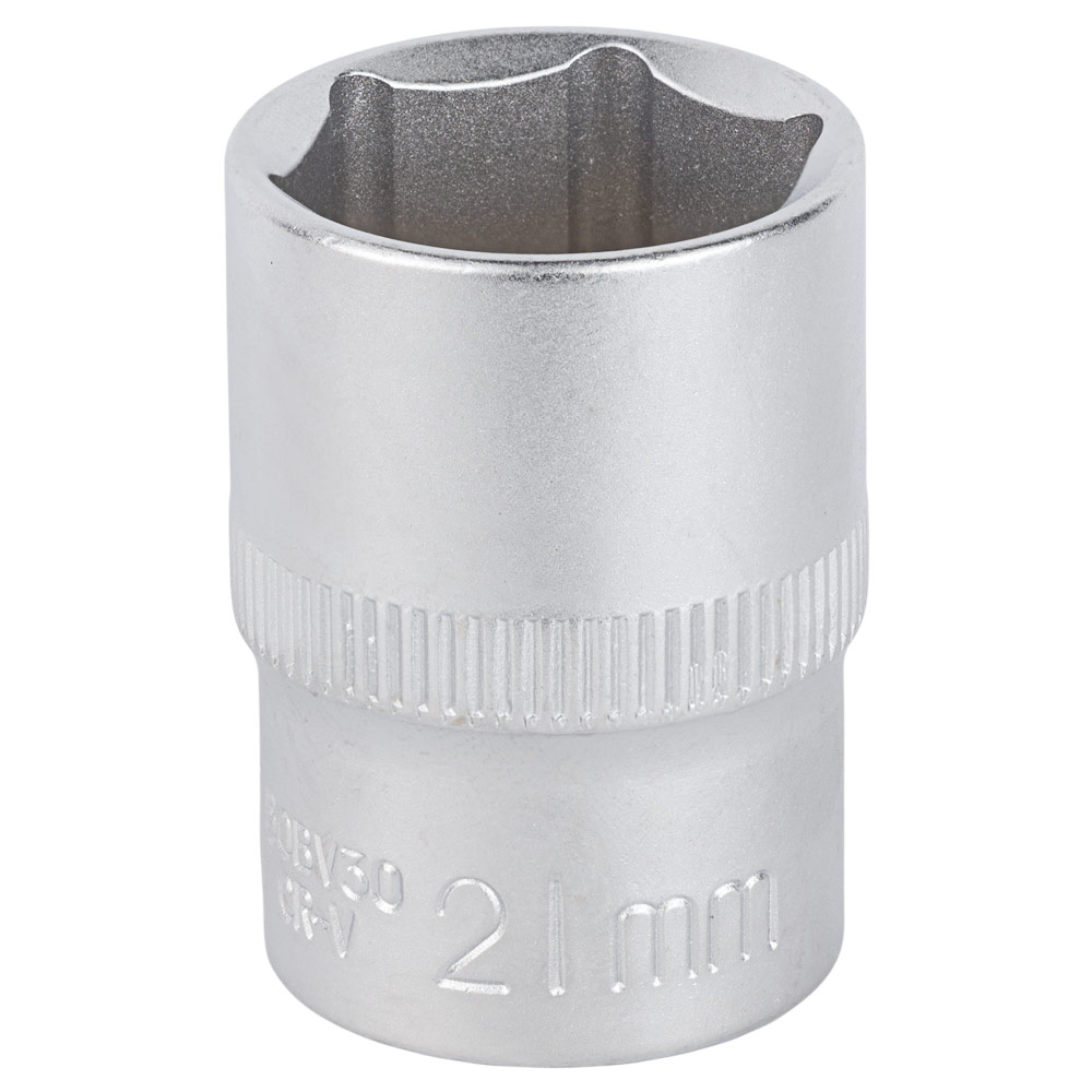 Насадка шестигранна Sigma CrV mid коротка 1/2" 21 мм