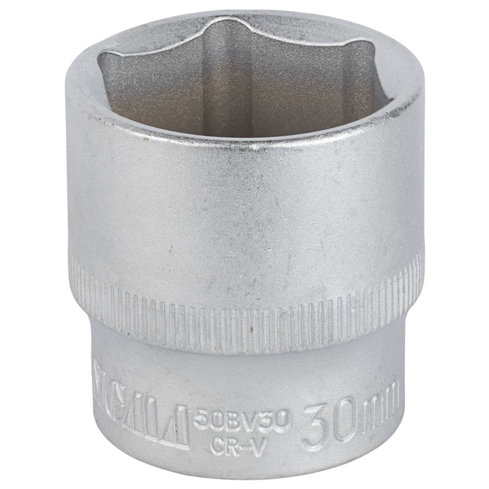 Насадка шестигранна Sigma CrV mid коротка 1/2" 30 мм