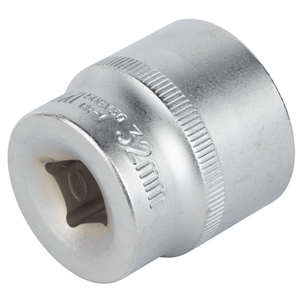 Насадка шестигранная Sigma CrV mid короткая 1/2" 32 мм