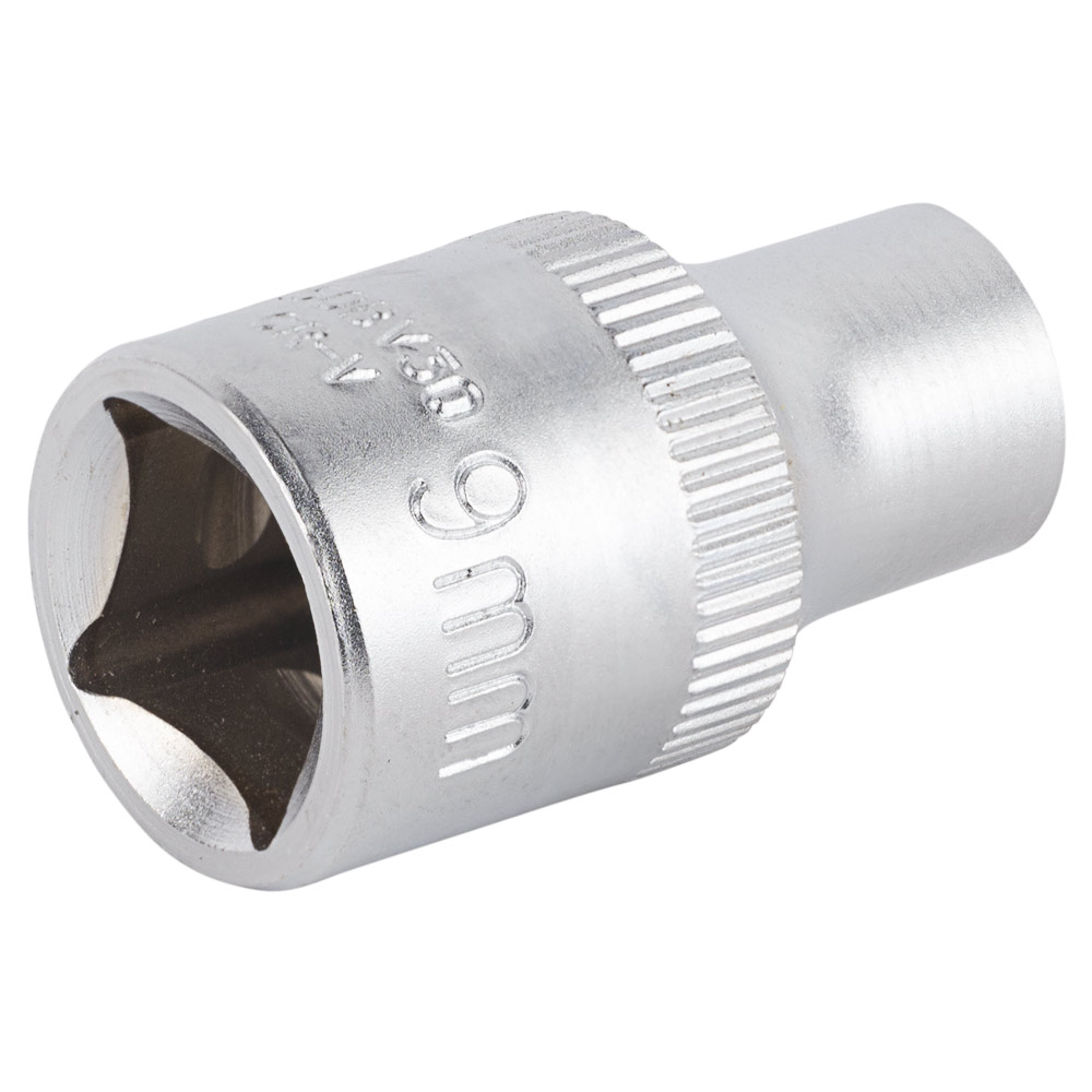 Насадка шестигранна Sigma CrV mid коротка 1/2" 9 мм