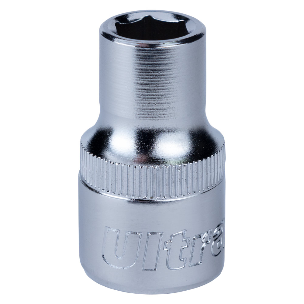 Насадка шестигранна Ultra CrV коротка 1/2" 10 мм