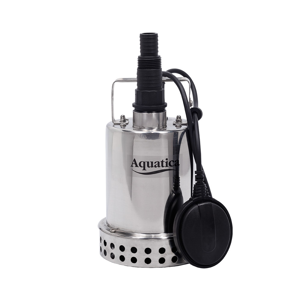Насос Aquatica дренажний садовий 0.4кВт Hmax 7 м Qmax 130л/хв (част. до 5 мм, нерж)