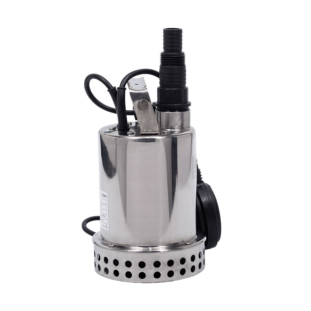 Насос Aquatica дренажний садовий 0.4кВт Hmax 7 м Qmax 130л/хв (част. до 5 мм, нерж)