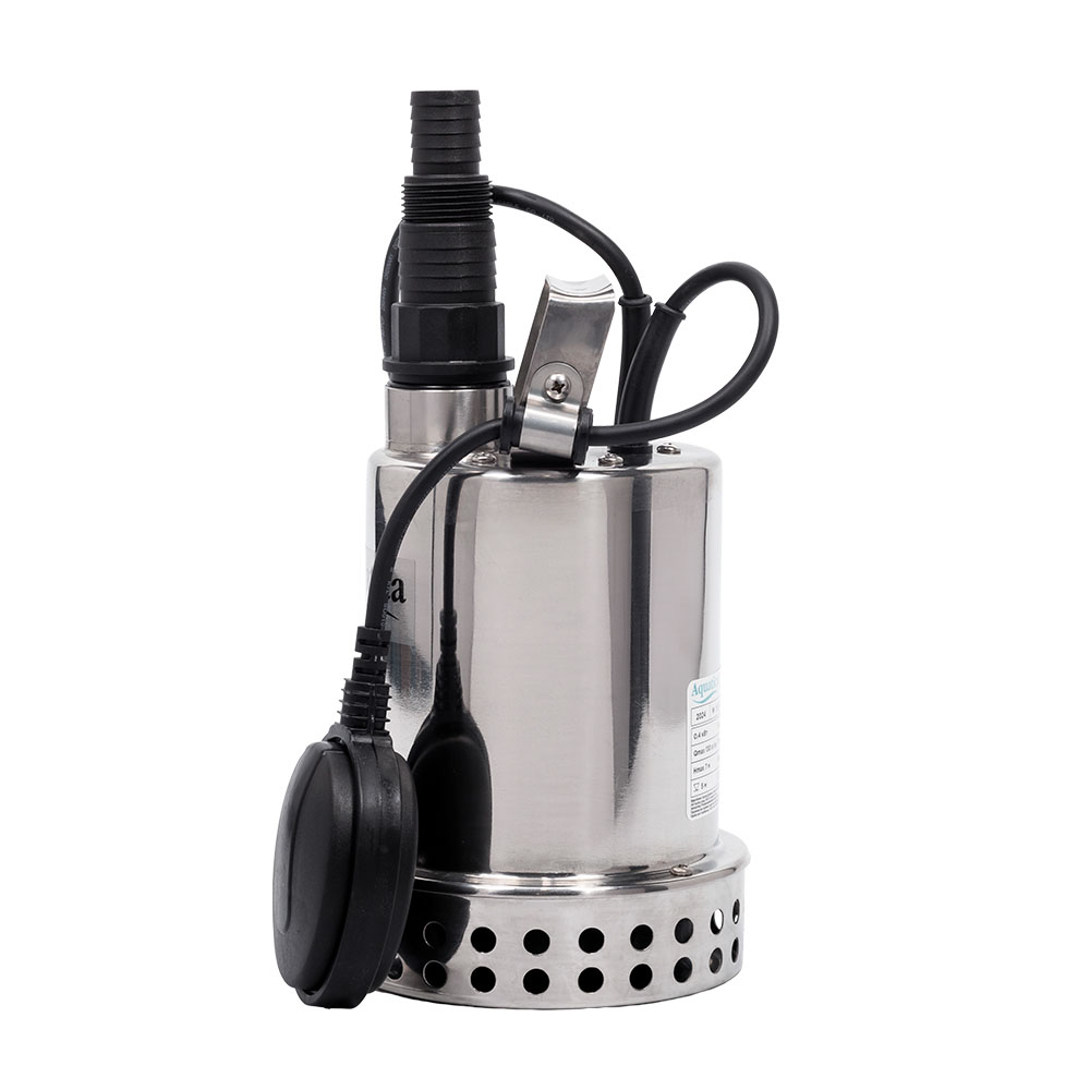 Насос Aquatica дренажний садовий 0.4кВт Hmax 7 м Qmax 130л/хв (част. до 5 мм, нерж)