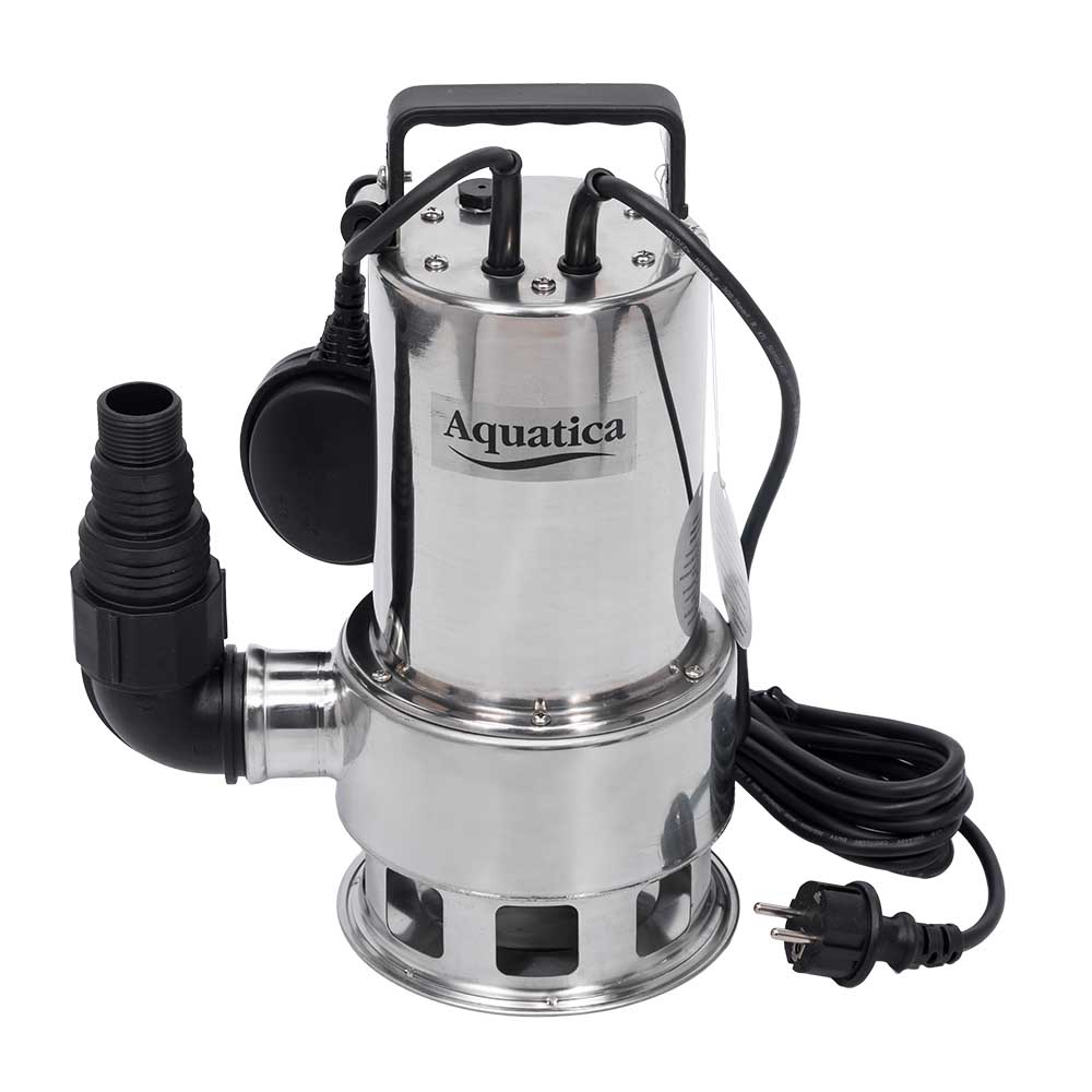 Насос Aquatica дренажний садовий 0.75кВт Hmax 8.5 м Qmax 200л/хв (част.до 30 мм, нерж)