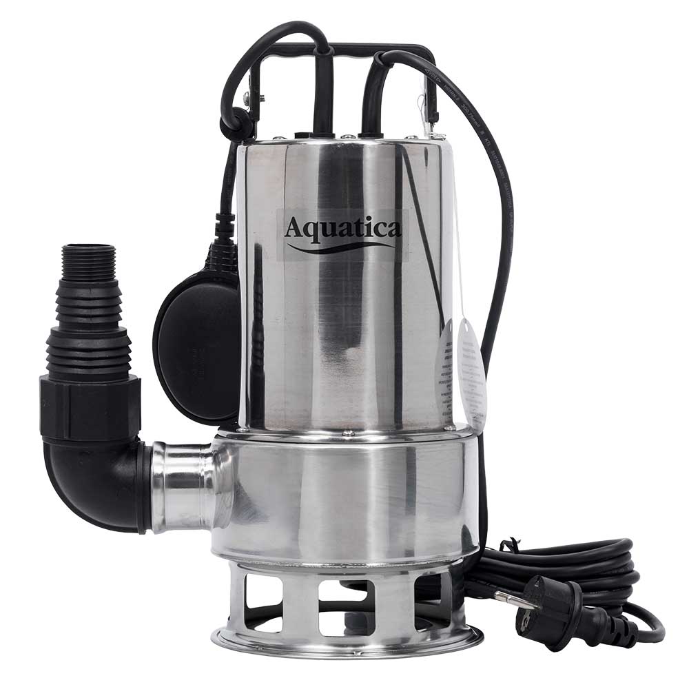 Насос Aquatica дренажний садовий 0.75кВт Hmax 8.5 м Qmax 200л/хв (част.до 30 мм, нерж)