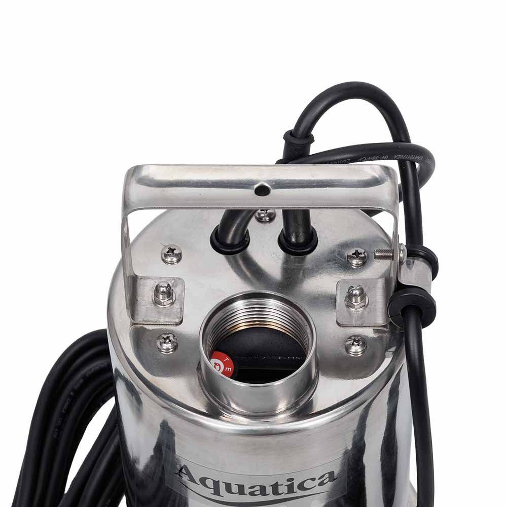 Насос Aquatica дренажний садовий 0.75кВт Hmax 8 м Qmax 180л/хв (част. до 5 мм, нерж)