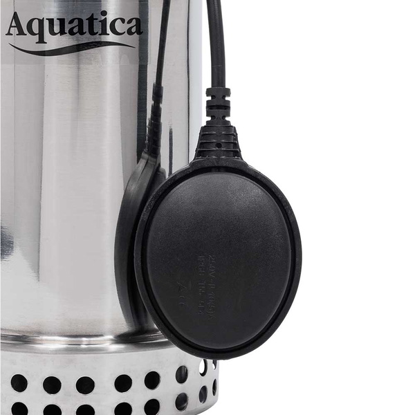 Насос Aquatica дренажний садовий 0.75кВт Hmax 8 м Qmax 180л/хв (част. до 5 мм, нерж)