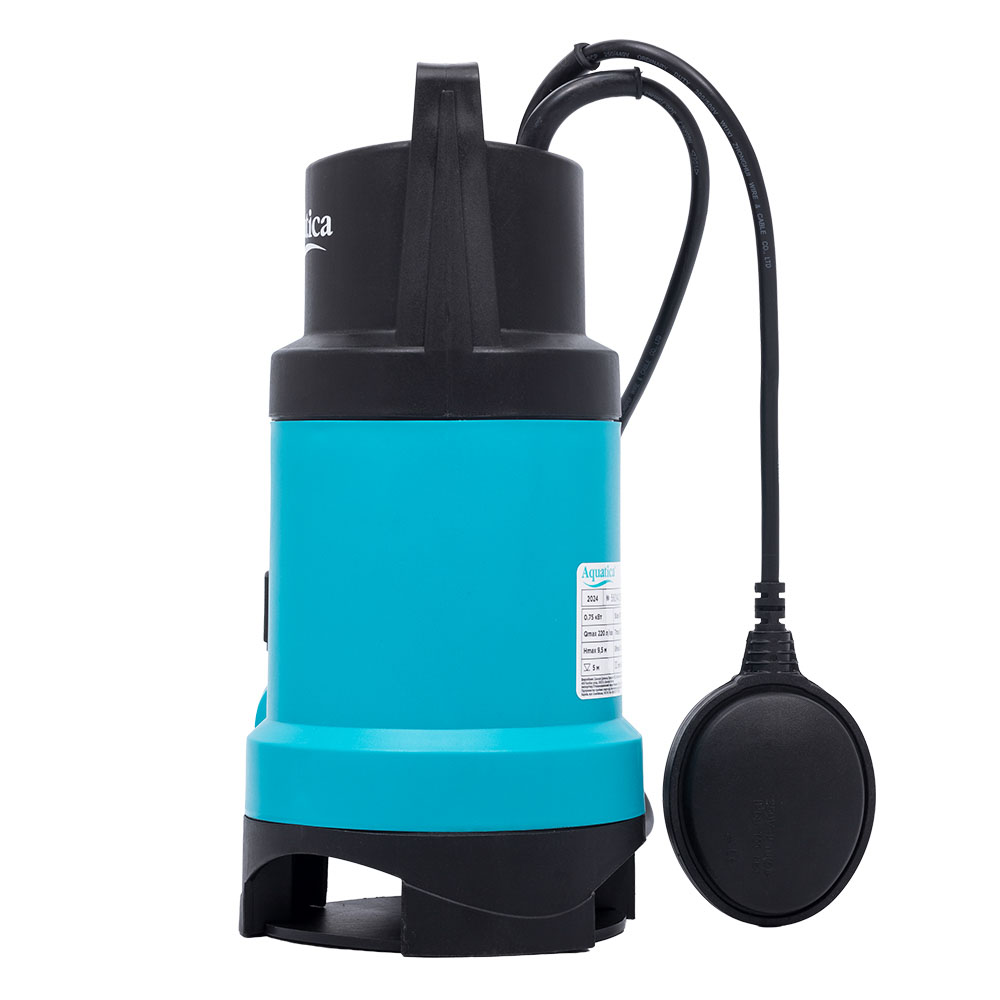 Насос Aquatica дренажний садовий 0.75кВт Hmax 9.5 м Qmax 220л/хв (част. до 30 мм)